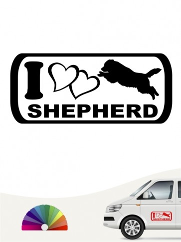 I Love Shepherd Autosticker anfalas.de