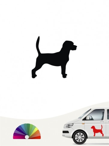 Hunde-Autoaufkleber Beagle 1 Mini von Anfalas.de