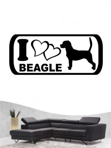 Beagle 6 - Wandtattoo