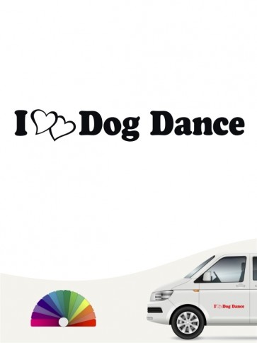 I love Dog Dancing Aufkleber by anfalas.de