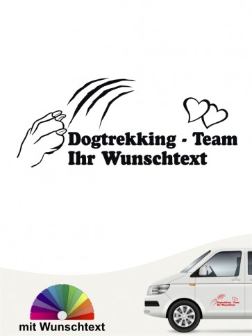 Hunde-Autoaufkleber Dogtrekking 5 von Anfalas.de