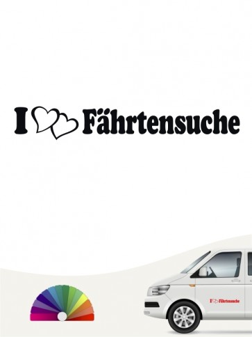 I love Fährtensuche Sticker von anfalas.de