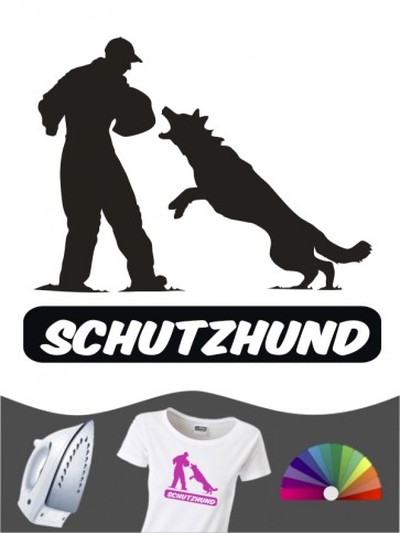 Hunde-Bügelbild Schutzhund 4 von Anfalas.de