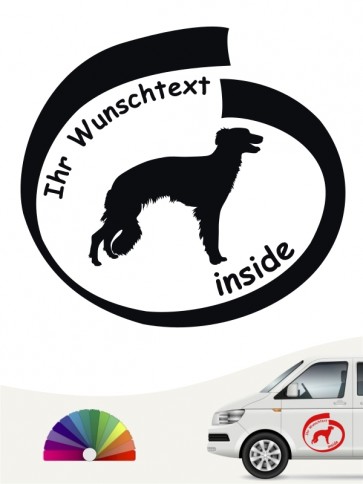 Hunde-Autoaufkleber Silken Windsprite 8 von Anfalas.de