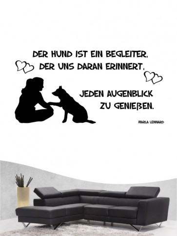 Hunde-Zitat 17 Wandtattoo von Anfalas.de