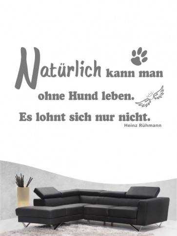 Hunde-Zitat 4 Wandtattoo von Anfalas.de