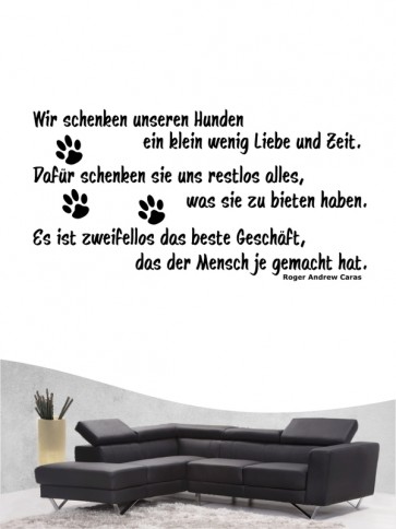 Hunde-Zitat 9 Wandtattoo von Anfalas.de