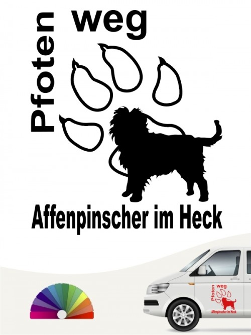 Hunde-Autoaufkleber Affenpinscher 5 von Anfalas.de
