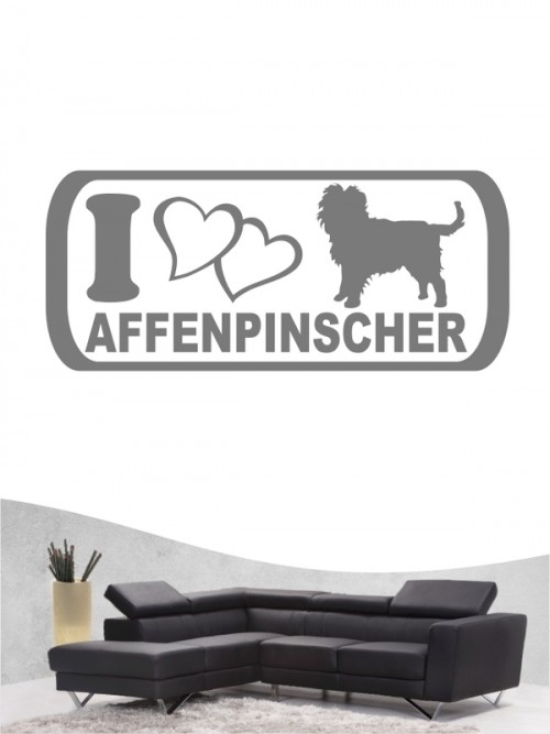 Hunde-Wandtattoo Affenpinscher 6 von Anfalas.de