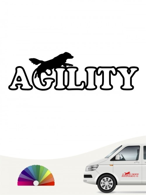 Hunde-Autoaufkleber Agility 16 von Anfalas.de