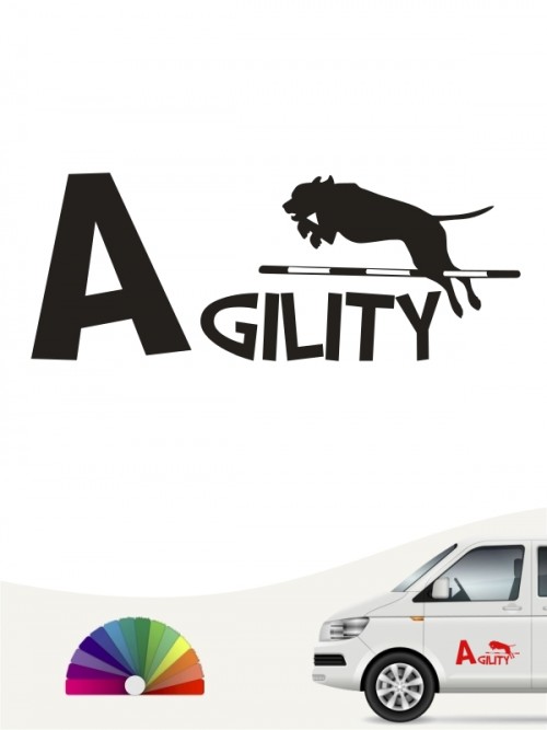 Hunde-Autoaufkleber Agility 20 von Anfalas.de