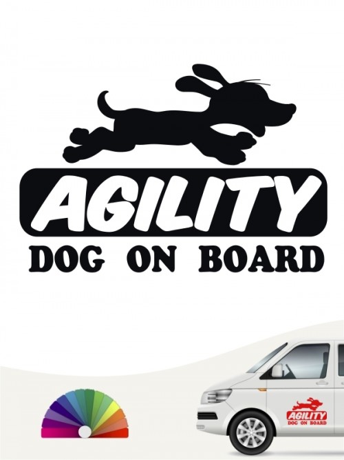 Hunde-Autoaufkleber Agility 5 von Anfalas.de
