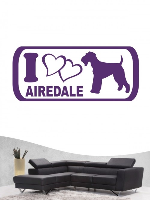 Airedale Terrier 6 - Wandtattoo
