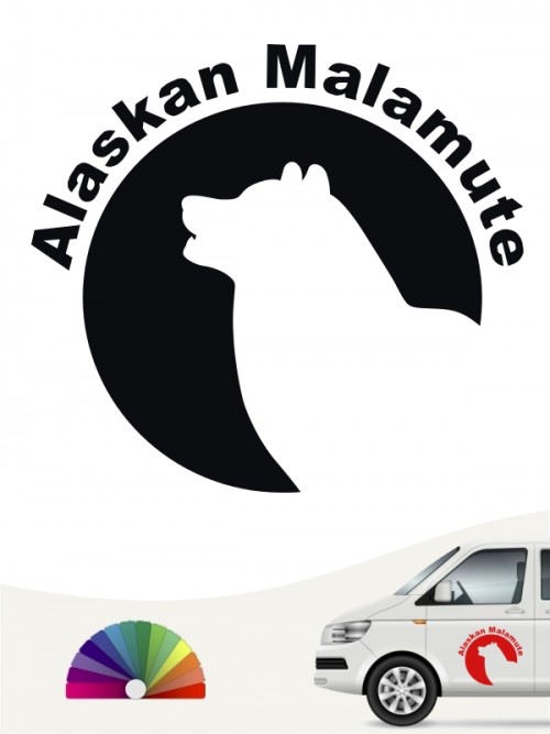 Alaskan Malamute Hundeaufkleber von anfalas.de