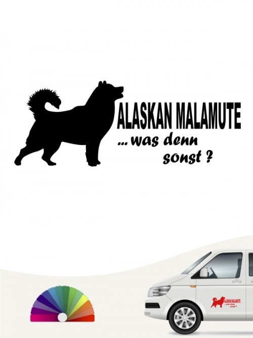 Alaskan Malamute was denn sonst Sticker anfalas.de