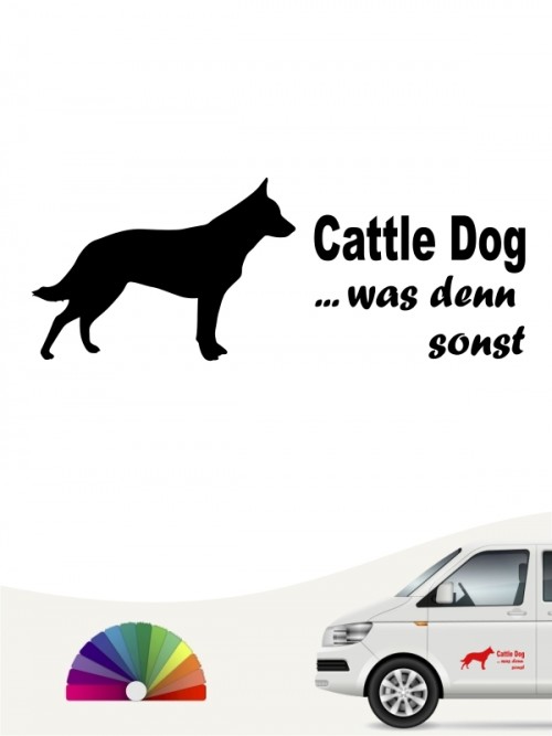 Cattle Dog was denn sonst Autosticker anfalas.de