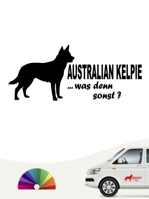 Was denn sonst Australian Kelpie Hundeaufkleber anfalas.de