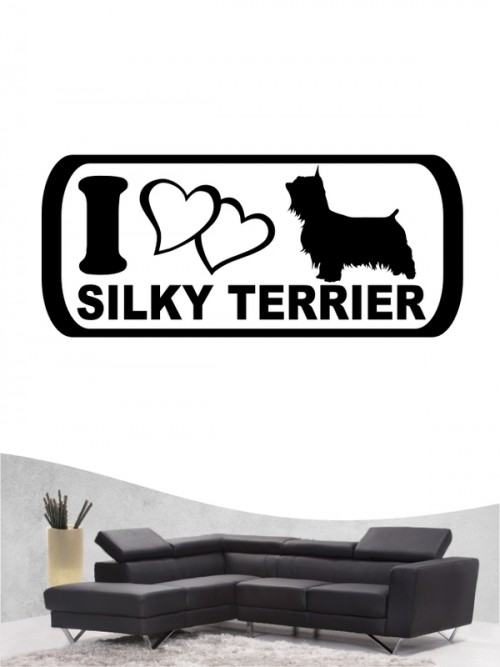 Australian Silky Terrier 6 - Wandtattoo