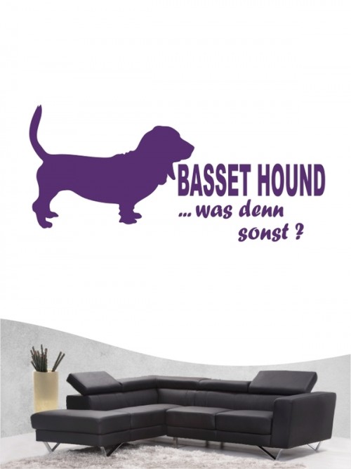 Basset Hound 7 - Wandtattoo