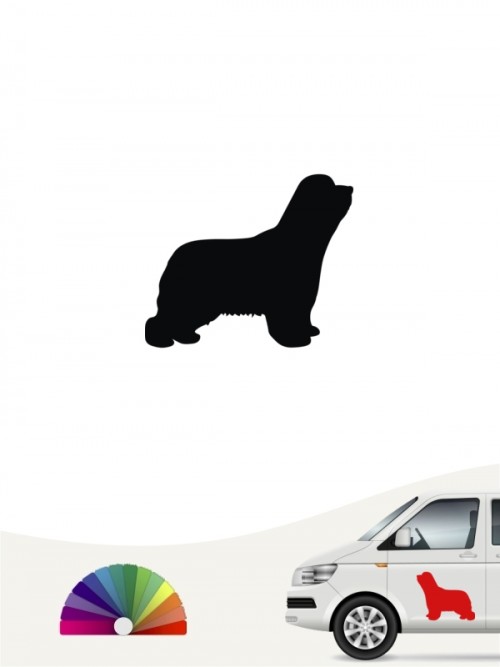 Hunde-Autoaufkleber Bearded Collie 1 Mini von Anfalas.de