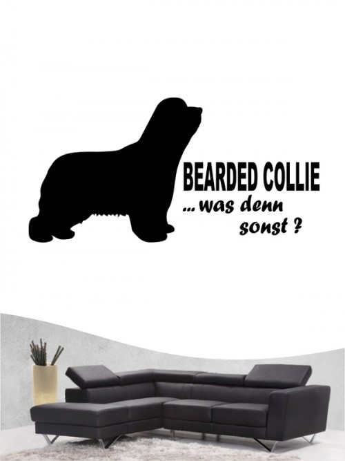 Bearded Collie 7 - Wandtattoo