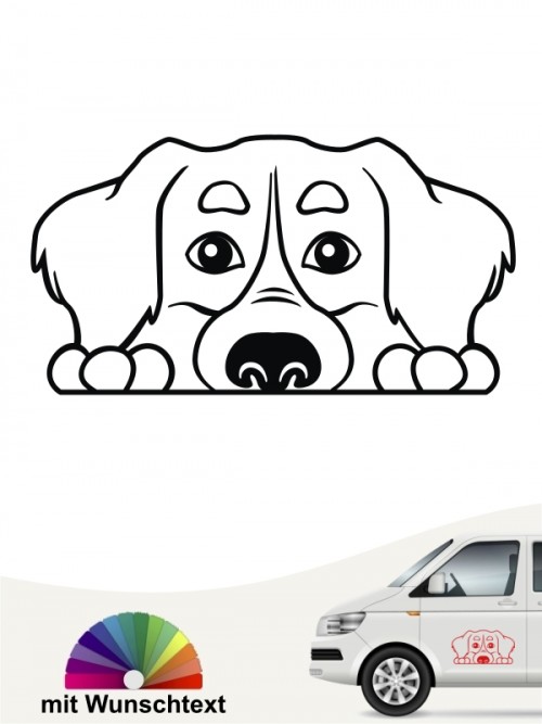 Berner Sennenhund Comic 1 Sticker anfalas.de