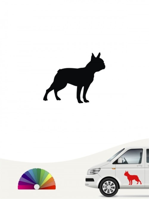 Hunde-Autoaufkleber Boston Terrier 1 Mini von Anfalas.de