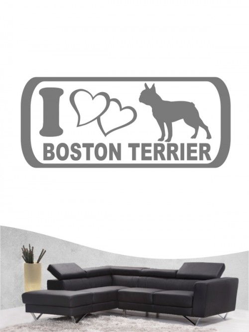 Boston Terrier 6 - Wandtattoo