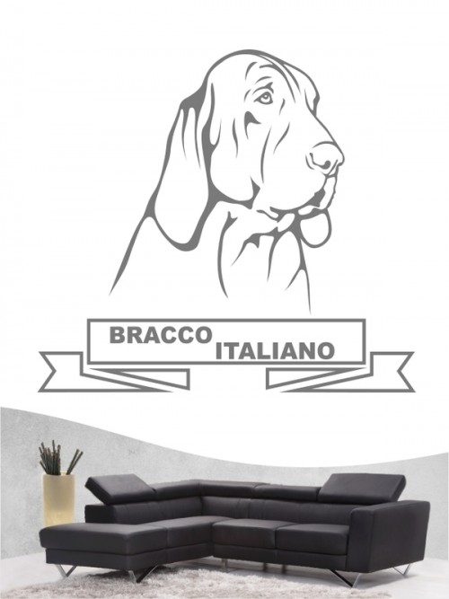 Hunde-Wandtattoo Bracco Italiano 15 von Anfalas.de