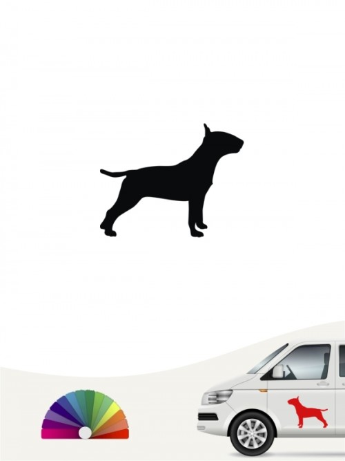 Hunde-Autoaufkleber Bullterrier 1 Mini von Anfalas.de