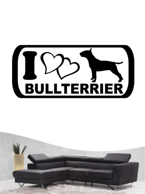 Bullterrier 6 - Wandtattoo