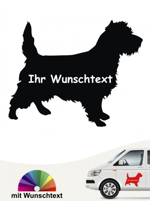 Cairn Terrier Silhouette mit Wunschtext anfalas.de