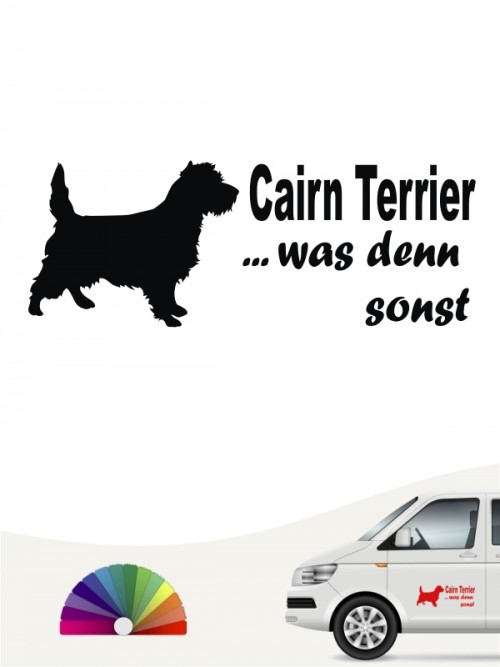 Cairn Terrier was denn sonst Autosticker anfalas.de