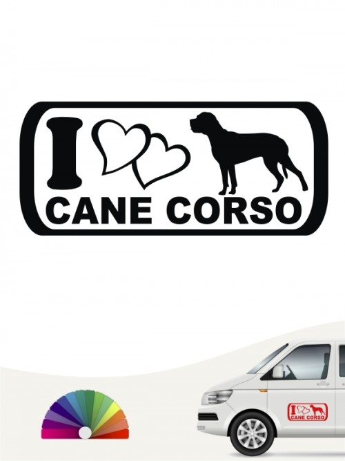 I Love Cane Corso Hundeaufkleber anfalas.de