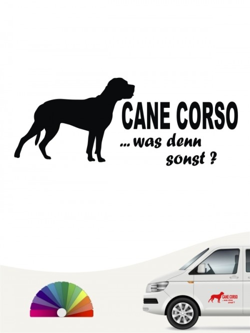 Cane Corso was denn sonst Autosticker anfalas.de