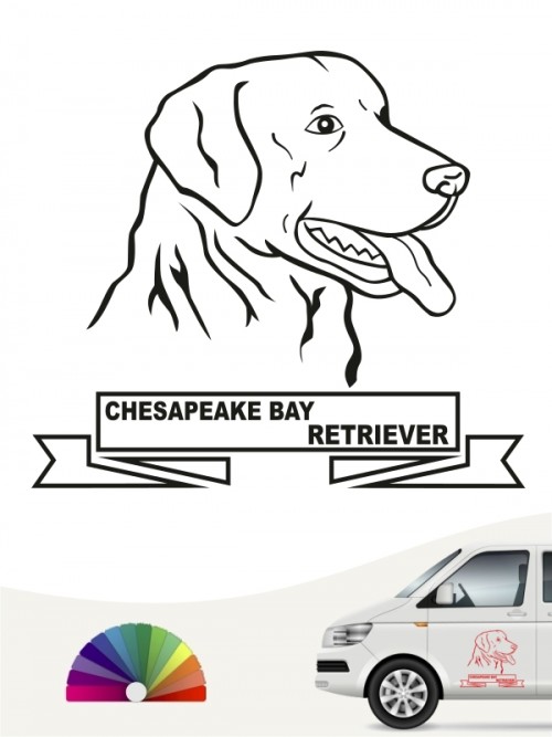 Hunde-Autoaufkleber Chesapeake Bay Retriever 16 von Anfalas.de