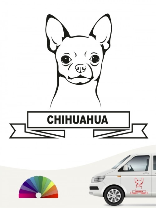 Hunde-Autoaufkleber Chihuahua 15 von Anfalas.de