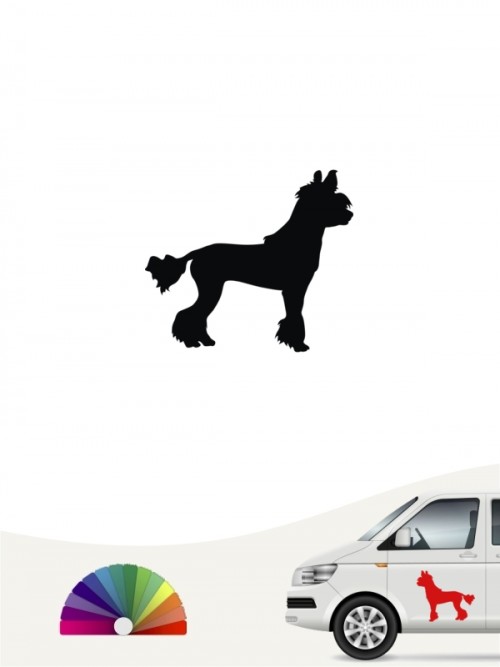 Hunde-Autoaufkleber Chinesischer Schopfhund 1 Mini von Anfalas.de