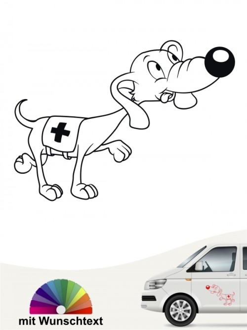 Mantrailing Autoaufkleber Hund lustig anfalas.de