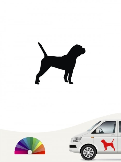 Hunde-Autoaufkleber Continental Bulldogge 1 Mini von Anfalas.de