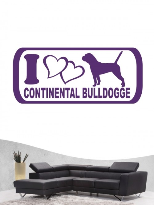 Continental Bulldogge 6 - Wandtattoo