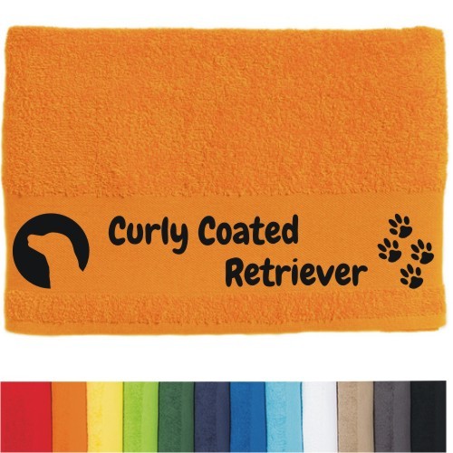 DOG - Handtuch "Curly Coated Retriever" selbst gestalten | ANFALAS