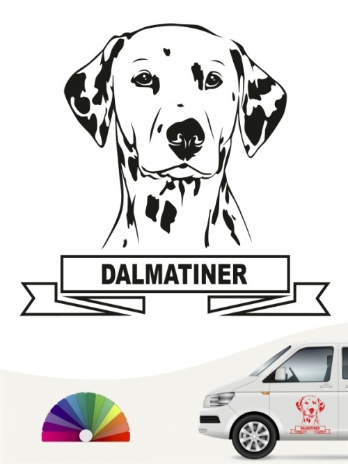 Hunde-Autoaufkleber Dalmatiner 15 von Anfalas.de