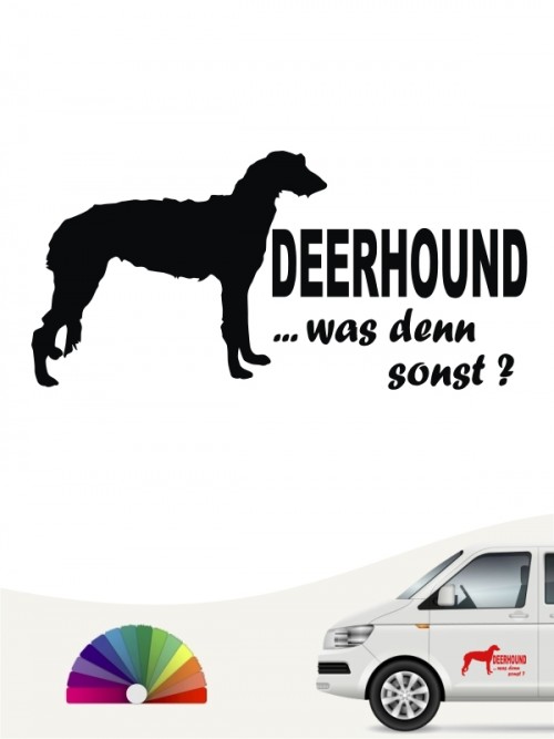 Deerhound was denn sonst Sticker anfalas.de
