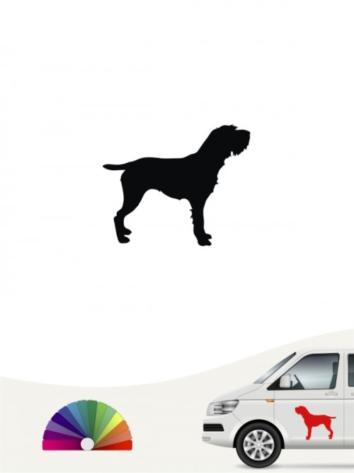 Hunde-Autoaufkleber Deutsch Drahthaar 1 Mini von Anfalas.de