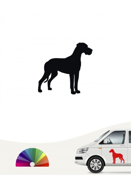 Hunde-Autoaufkleber Deutsche Dogge 1a Mini von Anfalas.de