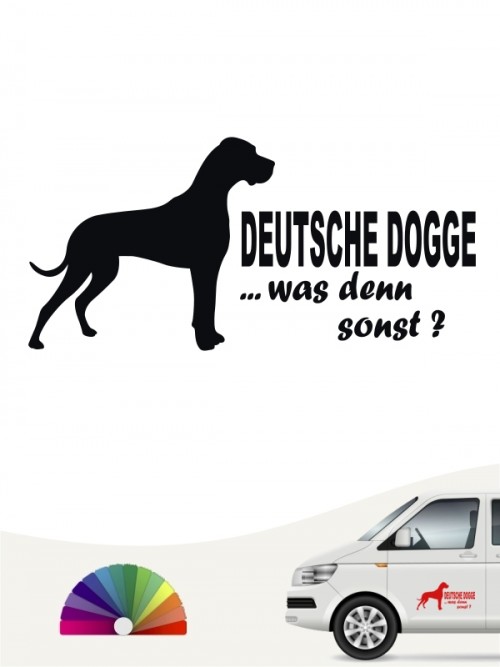 Was denn sonst Deutsche Dogge Sticker anfalas.de