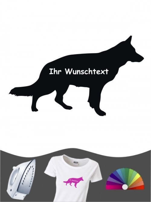 Deutscher Schäferhund 3b - Bügelbild