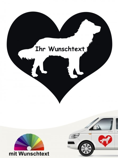 Herzmotiv Autoaufkleber Deutscher Wachtelhund anfalas.de