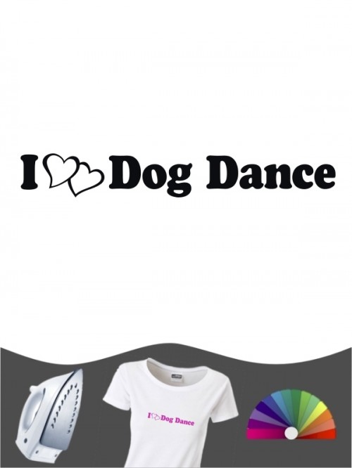 Hunde-Bügelbild Dog Dancing 1 von Anfalas.de